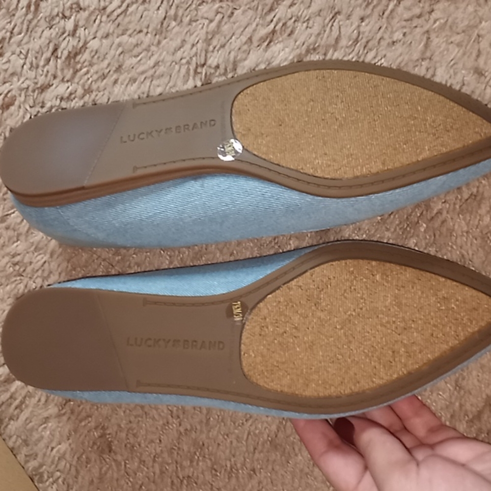 Lucky Brand Light Denim Flats - Picture 3 of 3